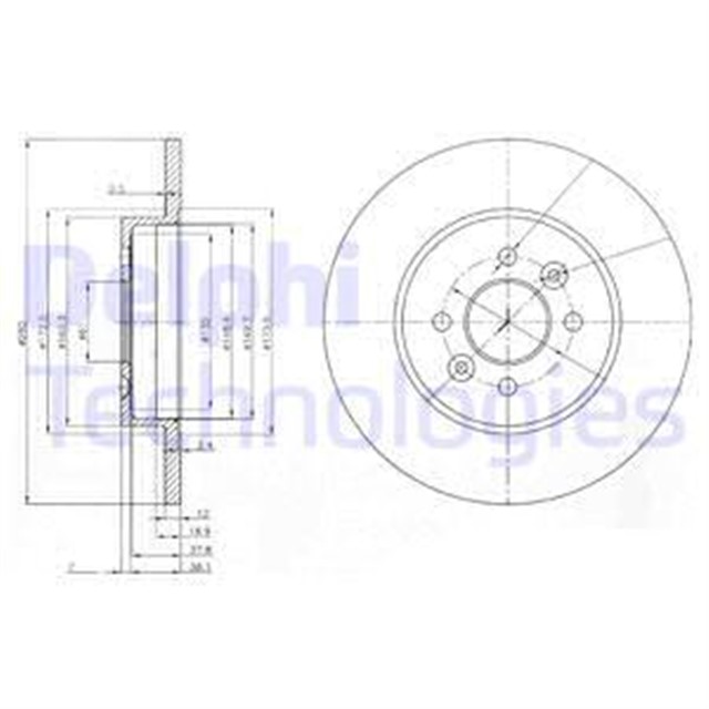 FREN DISKI CIFTLI PAKET . DELIKSIZ ARKA RENAULT KANGOO. KANGOO EXPRESS 10/2001 05/2008