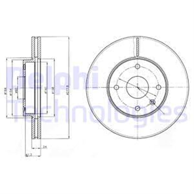 FREN DISKI CIFTLI PAKET . DELIKLI ON CHEVROLET // DAEWOO; EPICA // TOSCA 06/2006