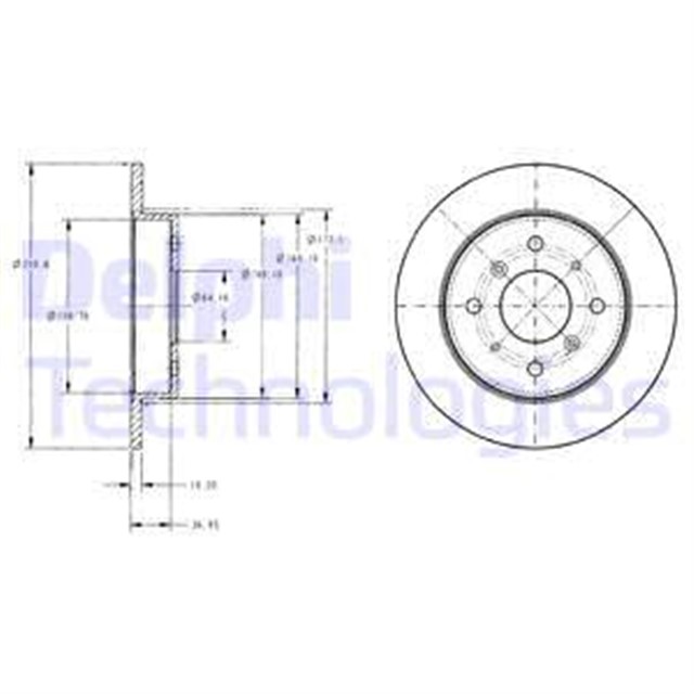 FREN DISKI CIFTLI PAKET . DELIKSIZ ARKA HONDA // ROVER GROUP; LEGEND // 820. 825. 827. MGR 86