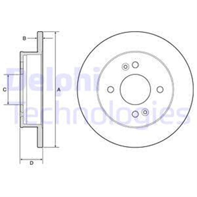 FREN DISKI CIFTLI PAKET - BOYALI. DELIKSIZ ARKA HYUNDAI I10 12/2013