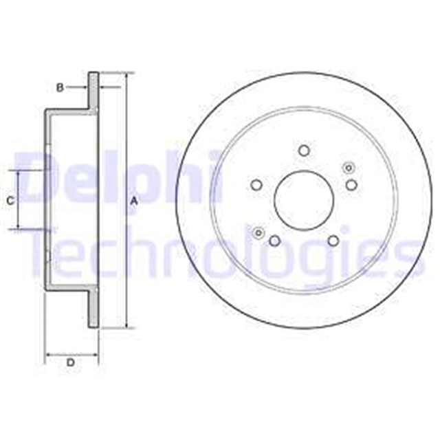 FREN DISKI CIFTLI PAKET - BOYALI. DELIKSIZ ARKA SSANGYONG KORANDO 11/2010
