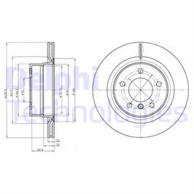 FREN DISKI CIFTLI PAKET - BOYALI. DELIKLI ARKA BMW 118. 120. 125 10/2007 06/2015