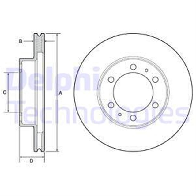 FREN DISKI CIFTLI PAKET . DELIKLI ON TOYOTA HI - LUX 11/2008 03/2012