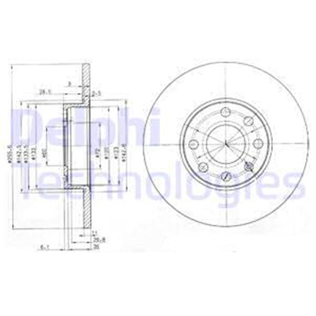 FREN DISKI CIFTLI PAKET . DELIKSIZ ON OPEL ASTRA 1998 03/2004