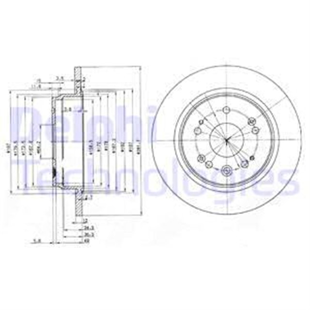 FREN DISKI CIFTLI PAKET . DELIKSIZ ARKA HONDA FR - V. STREAM 01/2001