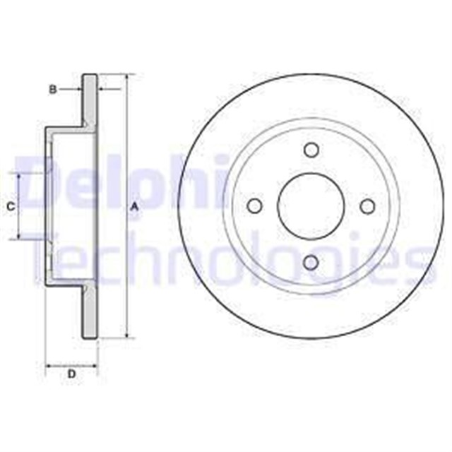 ON FREN DISKI NISSAN MICRA II 92 233.8X45.2X4DELIK