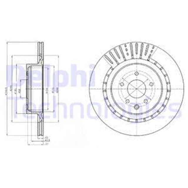 FREN DISKI CIFTLI PAKET - BOYALI. DELIKLI ARKA INFINITI // NISSAN; Q60 // 370 Z 01/2009