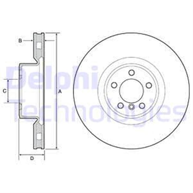 FREN DISKI TEKLI PAKET - BOYALI. DELIKLI ON LAND ROVER RANGE ROVER 03/2010 07/2012