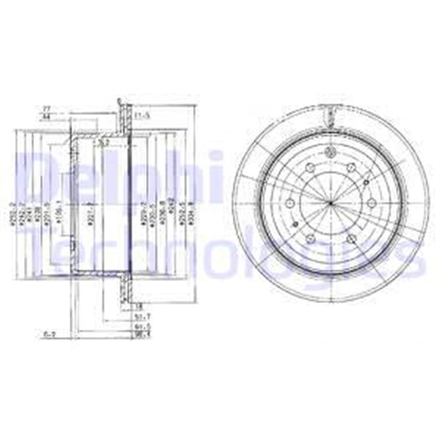 FREN DISKI CIFTLI PAKET . DELIKLI ARKA TOYOTA LANDCRUISER 01/1988 06/1998