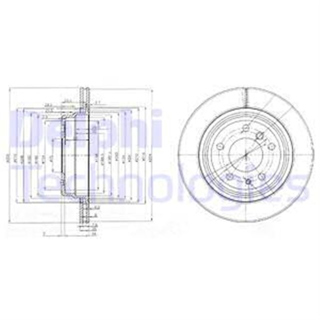 FREN DISKI CIFTLI PAKET . DELIKLI ARKA BMW 540. M5 1989 06/1996