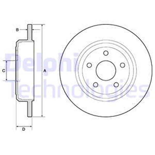 FREN DISKI CIFTLI PAKET - BOYALI. DELIKSIZ ARKA JEEP GRAND CHEROKEE 11/2010
