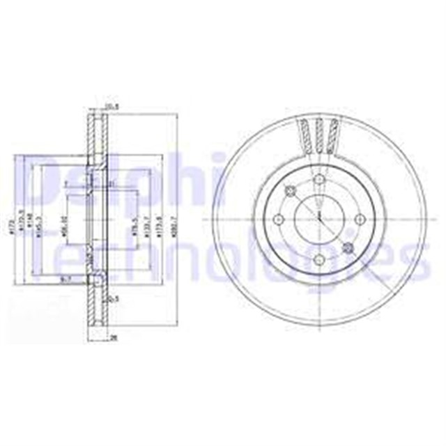 FREN DISKI CIFTLI PAKET . DELIKLI ON CITROEN // PEUGEOT; XANTIA // 406 1993