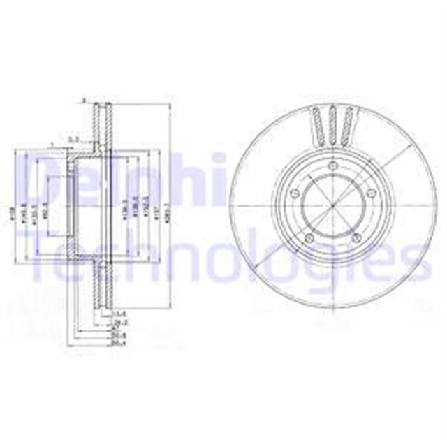 FREN DISKI CIFTLI PAKET . DELIKLI ON DAIMLER - JAGUAR - DOUBLE SIX - SOVEREIGN - XJ12. XJ6. XJS 73 - 96