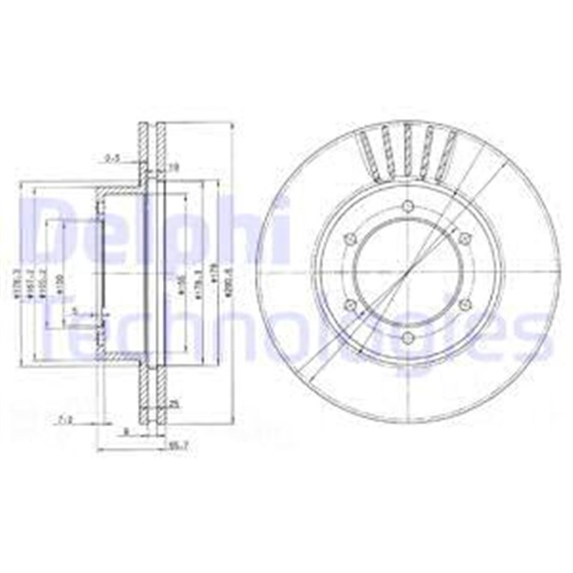 FREN DISKI CIFTLI PAKET . DELIKLI ON TOYOTA 4 RUNNER 09/1991 03/1996