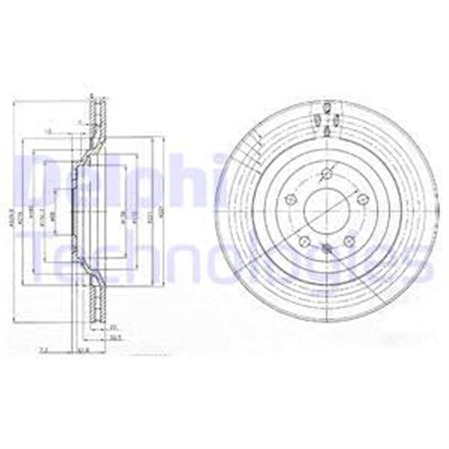 FREN DISKI CIFTLI PAKET . DELIKLI ARKA AUDI A6 05/2004 06/2011