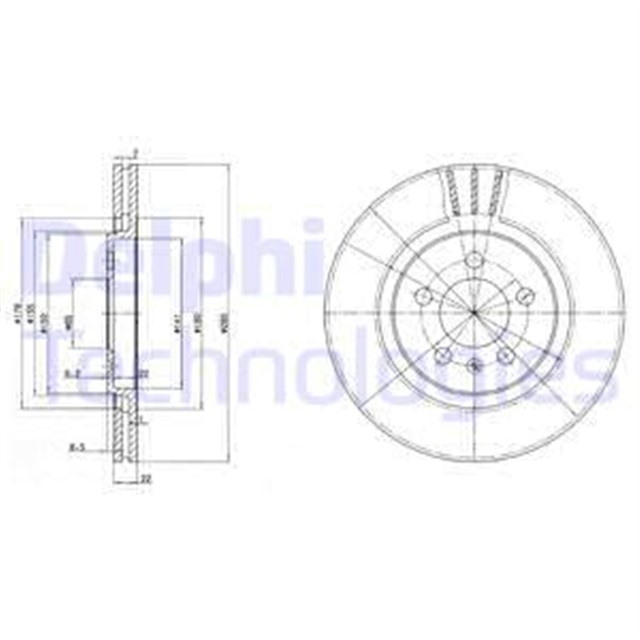 FREN DISKI CIFTLI PAKET . DELIKLI ON SEAT // VW; TOLEDO // CORRADO. GOLF. PASSAT. VENTO 04/1988 0 8/2004