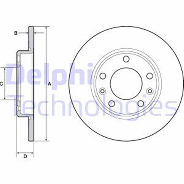 FREN DISKI CIFTLI PAKET - BOYALI. DELIKSIZ ARKA PEUGEOT 308 09/2013