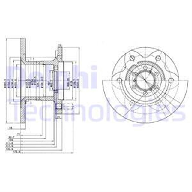 FREN DISKI TEKLI PAKET . DELIKSIZ ON IVECO DAILY 1989 1994