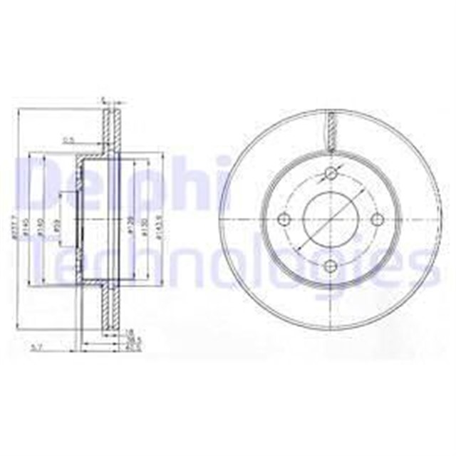 FREN DISKI CIFTLI PAKET . DELIKLI ON NISSAN MICRA 01/1993 12/2002