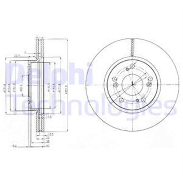 FREN DISKI CIFTLI PAKET - BOYALI. DELIKLI ON HONDA CIVIC. FR - V. STREAM 01/2001