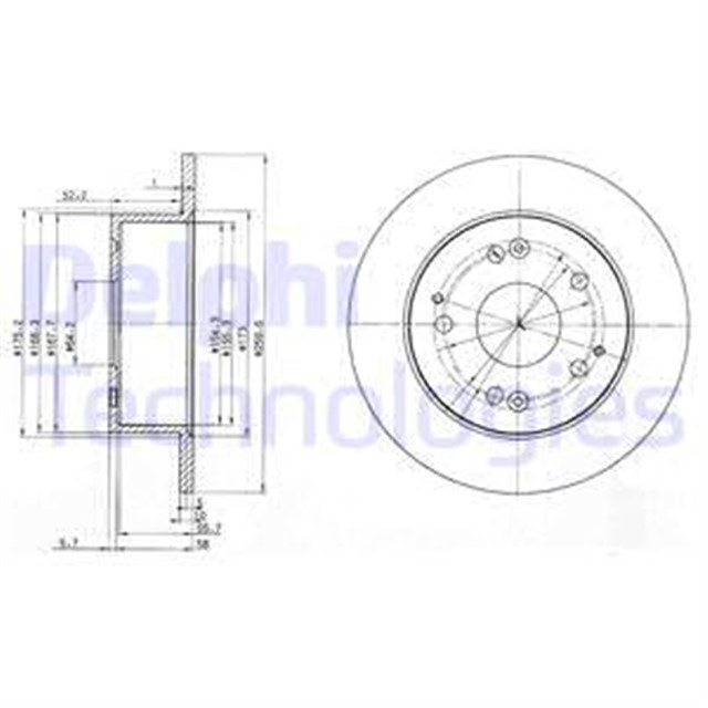 FREN DISKI CIFTLI PAKET . DELIKSIZ ARKA HONDA ACCORD 03/1999 03/2003