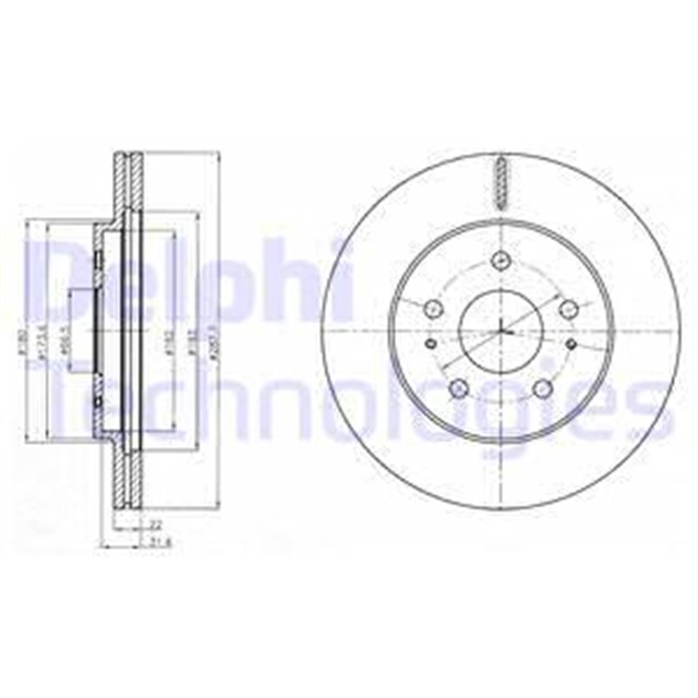 FREN DISKI CIFTLI PAKET . DELIKLI ON DAIHATSU TERIOS 05/2006