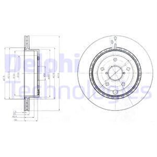 FREN DISKI CIFTLI PAKET . DELIKLI ARKA SUBARU IMPREZA. WRX - STI 09/2007