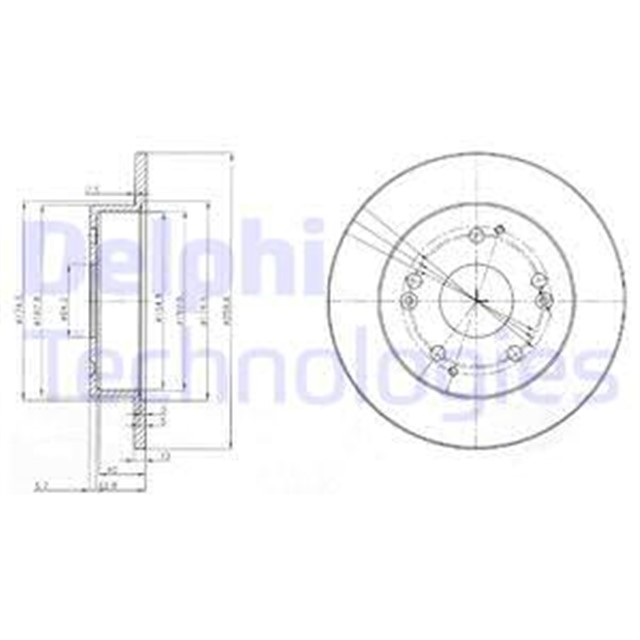 FREN DISKI CIFTLI PAKET . DELIKSIZ ARKA HONDA CIVIC 06/2001 06/2006