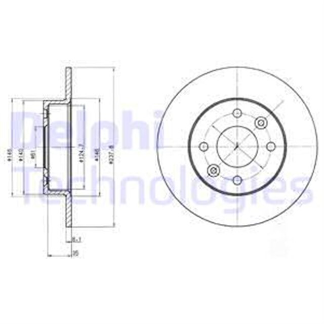 FREN DISKI CIFTLI PAKET . DELIKSIZ ON RENAULT 5. CLIO. EXPRESS. EXTRA. RAPID. TWINGO 10/1984