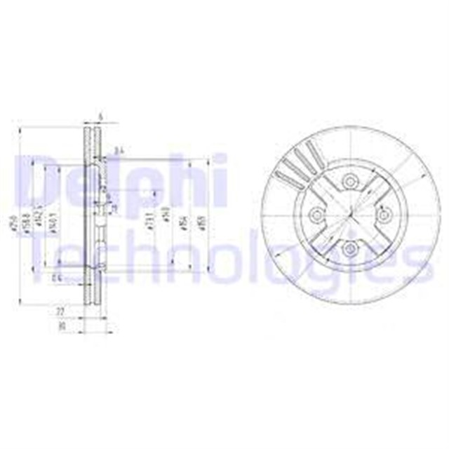 FREN DISKI CIFTLI PAKET . DELIKLI ON NISSAN URVAN. VANETTE 01/1986 12/1993