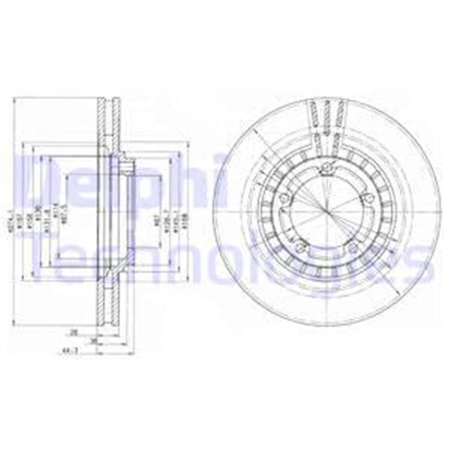FREN DISKI CIFTLI PAKET . DELIKLI ON HYUNDAI H1 01/2002 05/2008