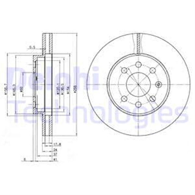 FREN DISKI CIFTLI PAKET . DELIKLI ON CHEVROLET // DAEWOO; NUBIRA // NUBIRA 10/1997