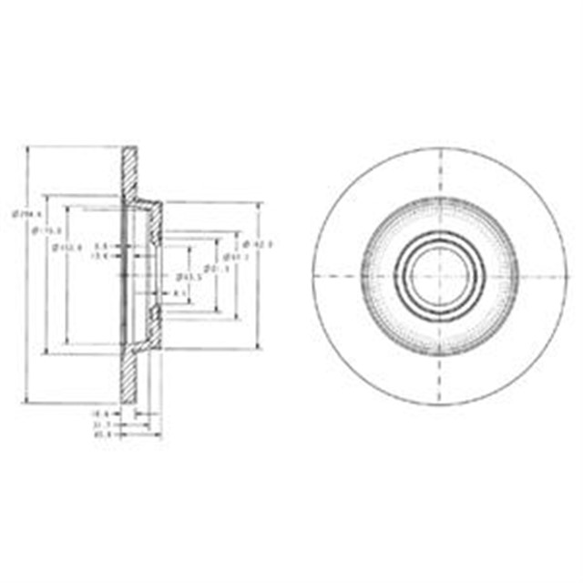 FREN DISKI ARKA [TAKIM] T4 2.4D - 2.5 TDI 91 - 03