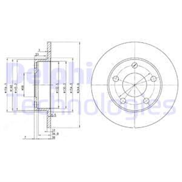 FREN DISKI CIFTLI PAKET . DELIKSIZ ARKA AUDI 100 08/1984 1991