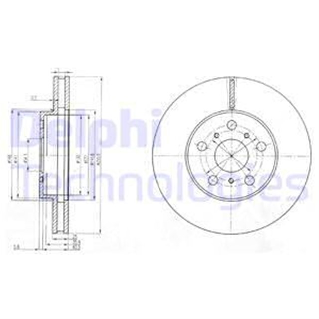 FREN DISKI CIFTLI PAKET . DELIKLI ON TOYOTA CELICA 08/1987 08/1991