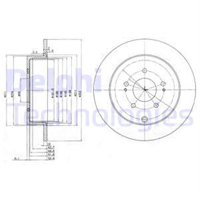 FREN DISKI CIFTLI PAKET . DELIKSIZ ARKA MITSUBISHI GRANDIS 05/2004