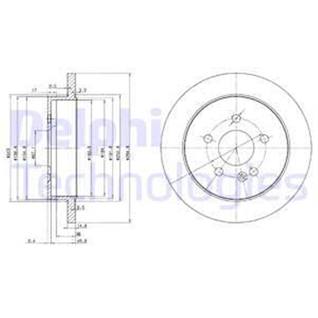 FREN DISKI CIFTLI PAKET . DELIKSIZ ARKA MERCEDES ML230. ML270. ML320. ML430 01/1998 06/2005