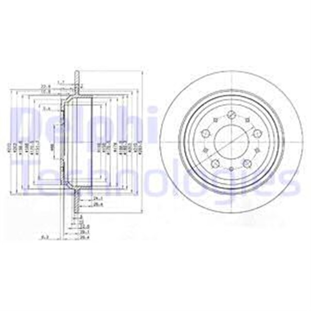 ARKA FREN DISK AYNA VOLVO S70 96 00 V70 96 00 XC70 99 04