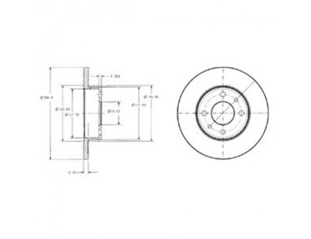ON FREN AYNASI UNO 70 240.5X12X4DL