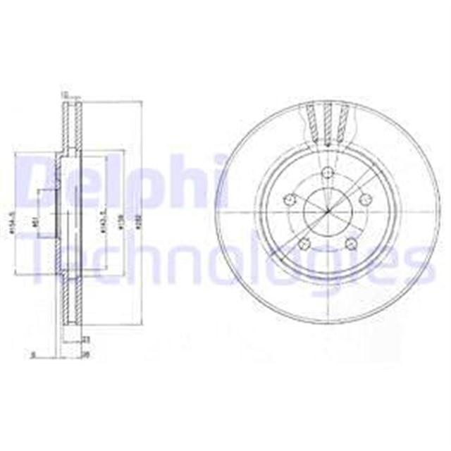 FREN DISKI CIFTLI PAKET . DELIKLI ON CHRYSLER SEBRING 04/2001 12/2006