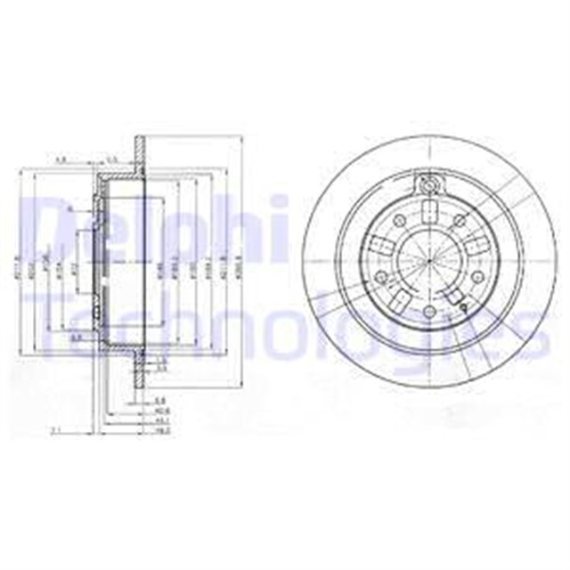 FREN DISKI CIFTLI PAKET . DELIKSIZ ARKA MAZDA XEDOS 09/1993 10/1998