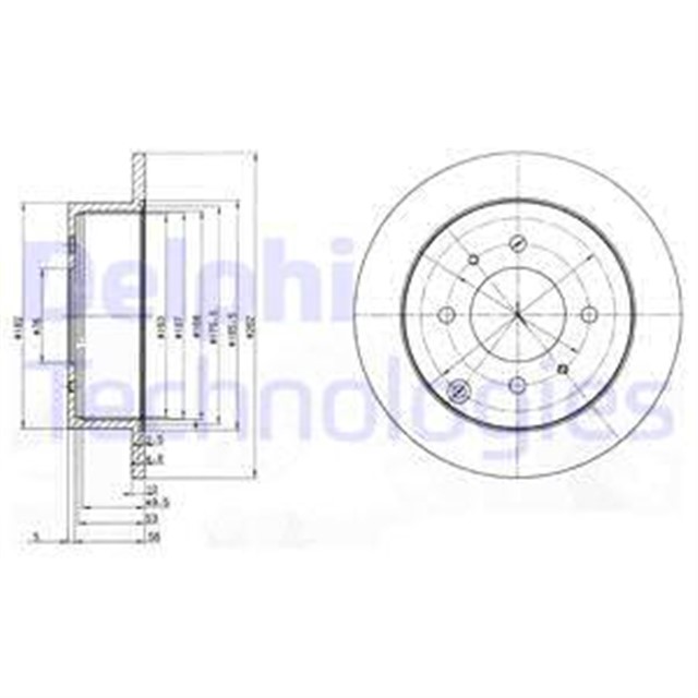 FREN DISKI CIFTLI PAKET . DELIKSIZ ARKA HYUNDAI // KIA; MATRIX. SONATA // MAGENTIS 06/1998 04/200 6