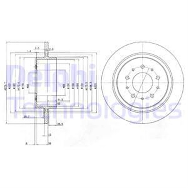 FREN DISKI CIFTLI PAKET . DELIKSIZ ARKA VOLVO S90. V90 05/1998 08/1999