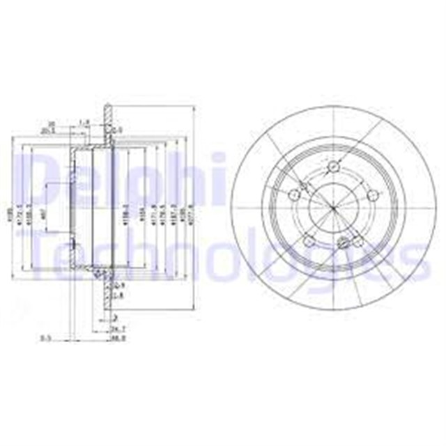 FREN DISKI CIFTLI PAKET . DELIKSIZ ARKA MERCEDES 190. 300. 500. SL280. SL320. SL500 1989 07/2002