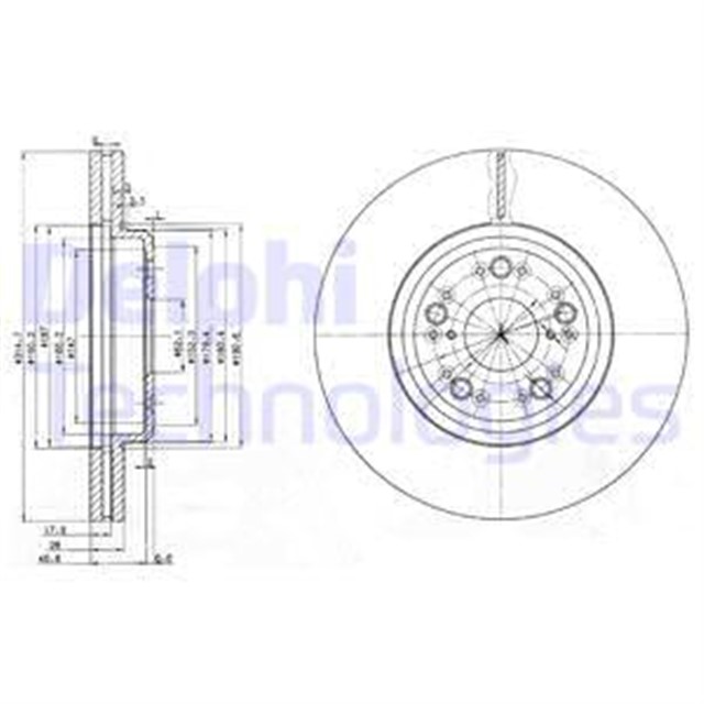 FREN DISKI CIFTLI PAKET . DELIKLI ON LEXUS LS400 11/1994 12/2000