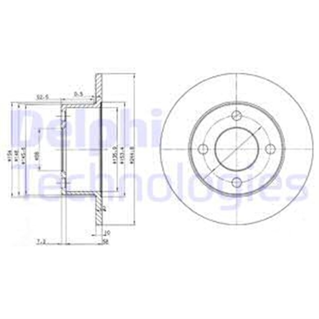 FREN DISKI CIFTLI PAKET . DELIKSIZ ARKA AUDI 100 01/1988 04/1991