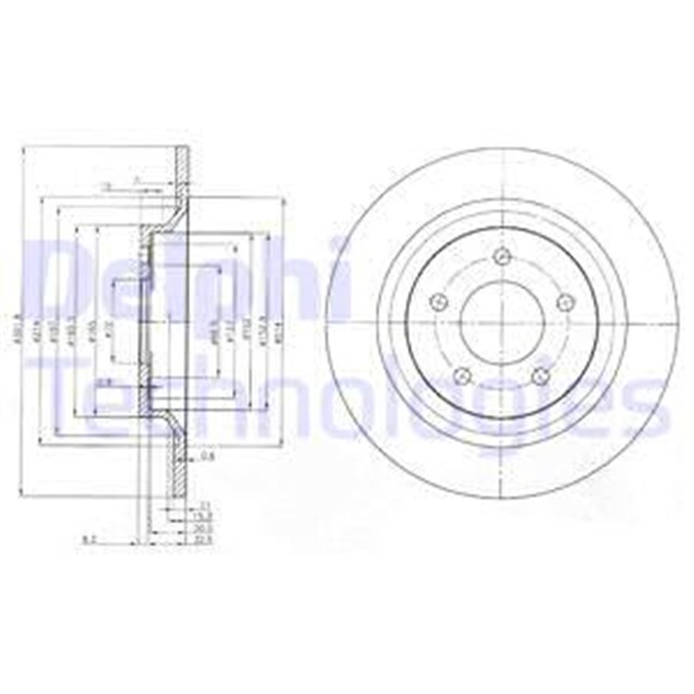 FREN DISKI CIFTLI PAKET . DELIKSIZ ARKA MAZDA 5 03/2005