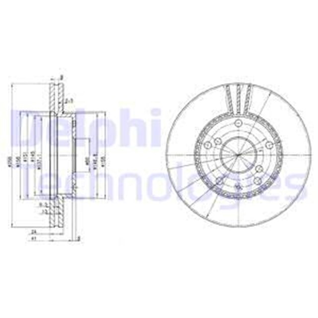 FREN DISKI CIFTLI PAKET . DELIKLI ON DAEWOO LEGANZA 11/1997 02/2003
