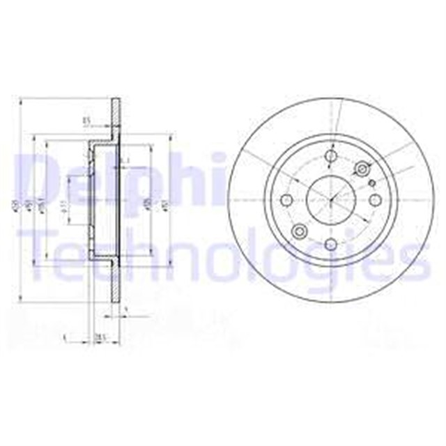 FREN DISKI CIFTLI PAKET . DELIKSIZ ARKA MAZDA 323. MIATA. MX - 5 01/1990 06/1998