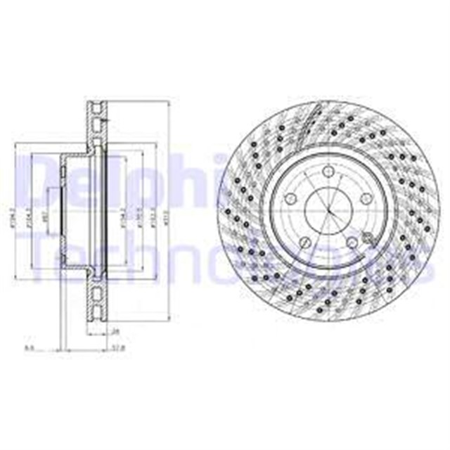 FREN DISKI CIFTLI PAKET . DELIKLI ON MERCEDES SL350 03/2003 01/2012
